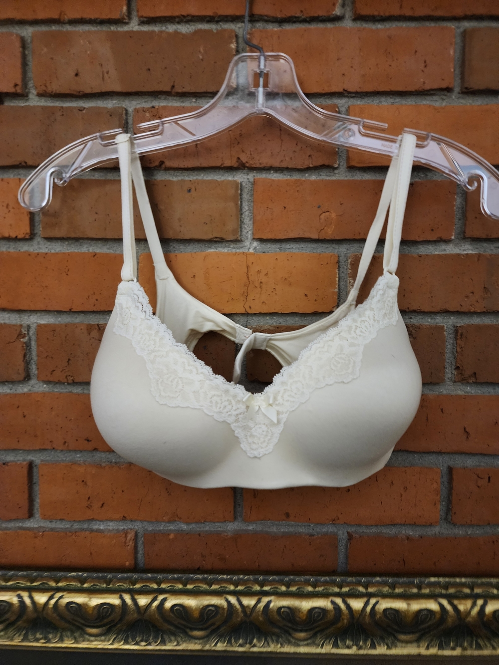 Maidenform Ivory Lace Trim T-Shirt Bra 36B